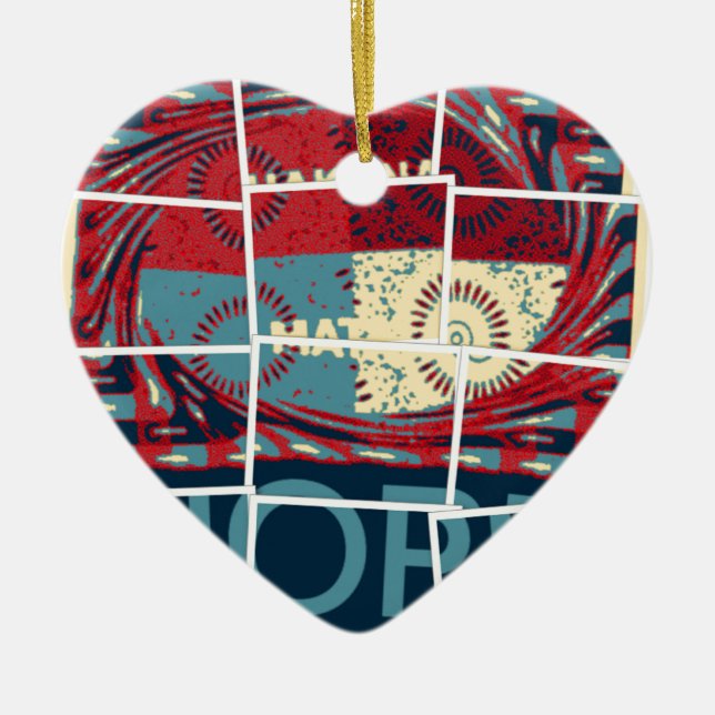 Hope Hakuna Matata Ceramic Ornament (Front)