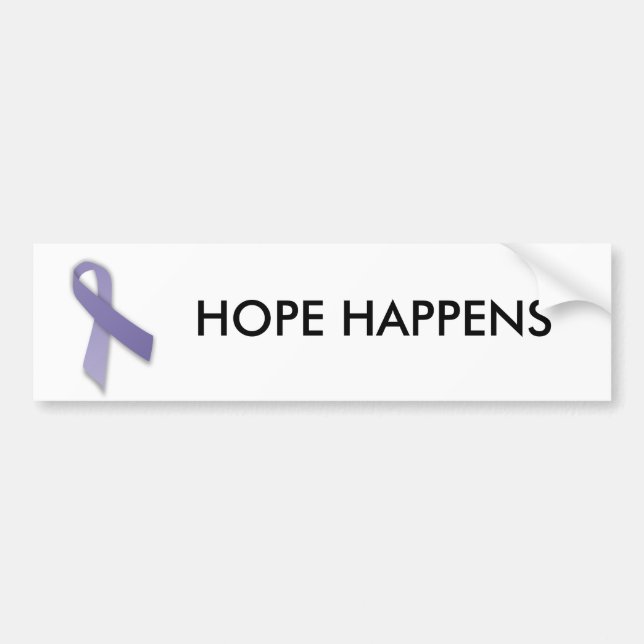 Hope Happens Bumper Sticker (Front)