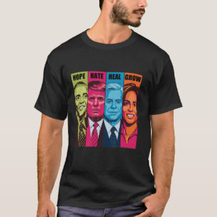 Hope Hate Heal Grow Kamala Harris Proud Childless  T-Shirt