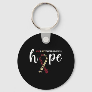 Hope Head And Neck Cancer Awareness Keychain