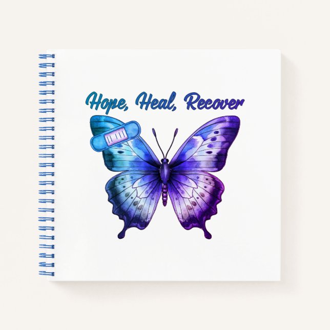 Hope, Heal, Recover Notebook (Front)