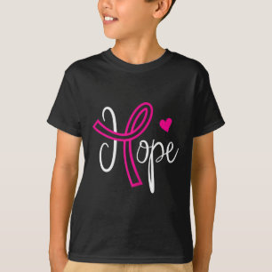 Hope Heart Pink Ribbon I Women Support Gift T-Shirt