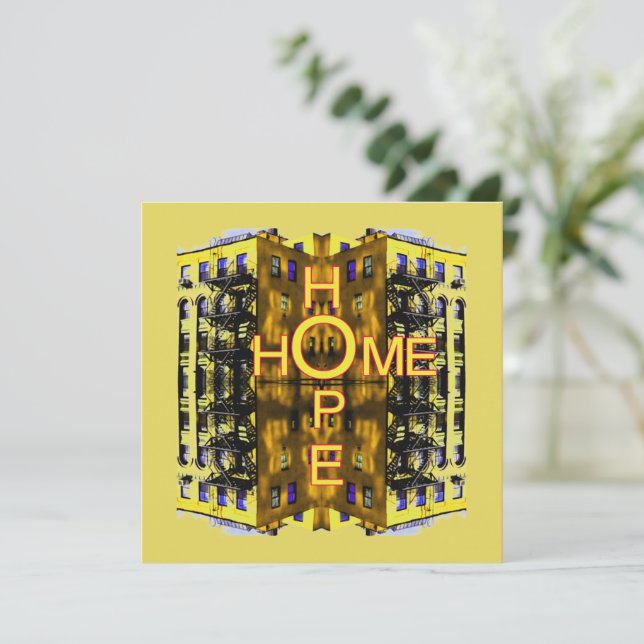 Hope Home Greeting Card (Standing Front)
