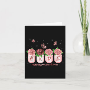 Hope Hydrangea Flower Butterfly Multiple Myeloma C Card