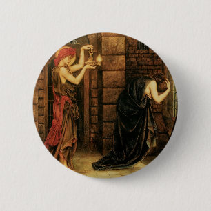 Hope in a Prison of Despair by Evelyn De Morgan 2 Inch Round Button