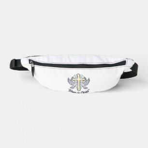 Hope in Christ Dove Cross Vintage Christian Design Fanny Pack