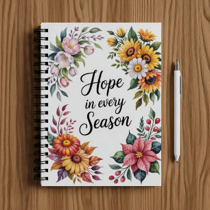 Hope in every season. Christian faith notebook 