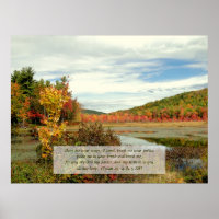 Hope in God, Fall Photoster Christian Poster