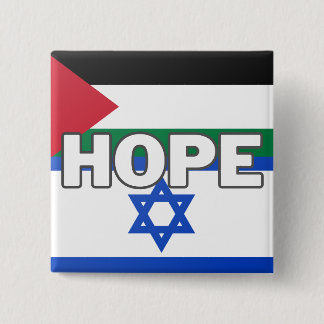 Hope in Israel Palestine 2 Inch Square Button
