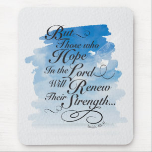 Hope in the Lord - Isaiah 40 Mouse Pad