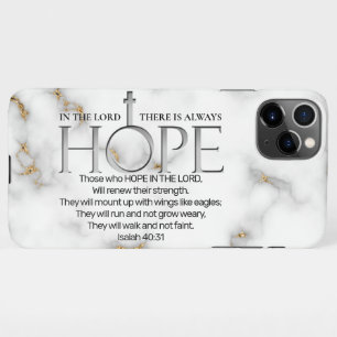 Hope in the Lord Scripture Verse Isaiah 40:31 iPhone 11Pro Max Case