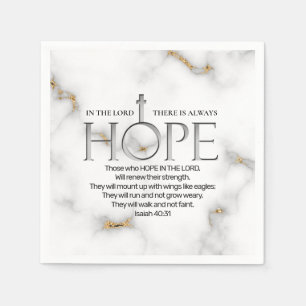 Hope in the Lord Scripture Verse Isaiah 40:31 Napkin