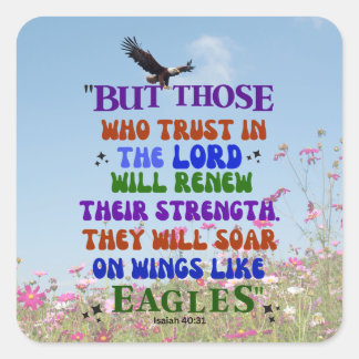 Hope In The Lord Square Sticker