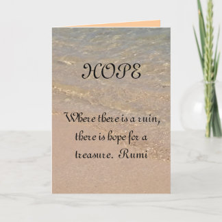 HOPE Inspiration Card Rumi Quote Hawaii