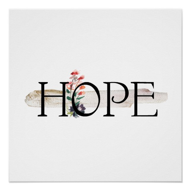HOPE Inspirational Poster Print (Front)
