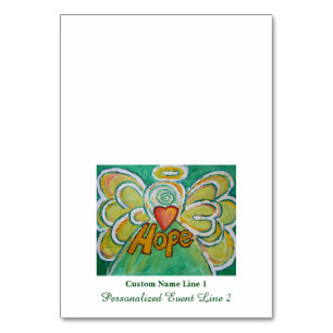 Hope Inspirational Word Angel Table Tent Cards