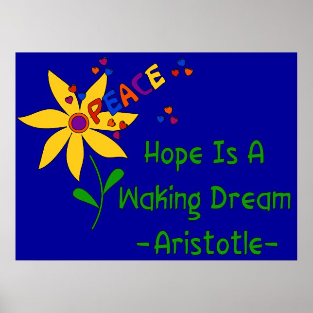 Hope Is A Waking Dream Poster (Front)