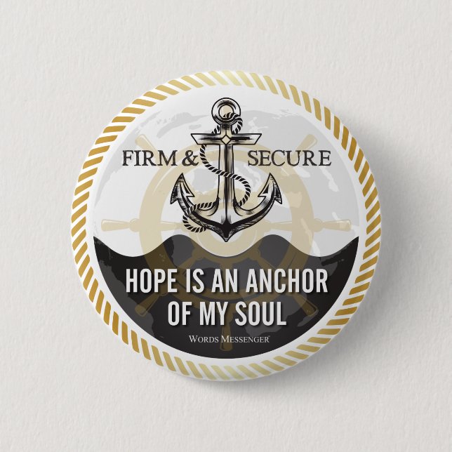 Hope is an anchor of my soul - Buttons (Front)
