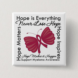 Hope is Everything - Multiple Myeloma Awareness 2 Inch Square Button