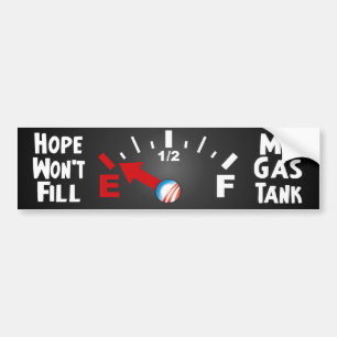 Hope is on Empty - Anti Barack Obama Bumper Sticker