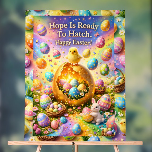 Hope is ready to hatch magical happy Easter chick  (Neutre)