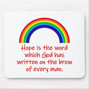 Hope Is The Word Mouse Pad