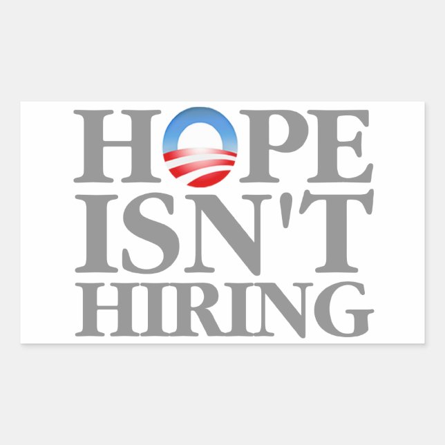 Hope Isn't Hiring Sticker (Front)