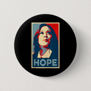 Hope Kamala Harris Hope Poster 47th Vote Empowerme 2 Inch Round Button