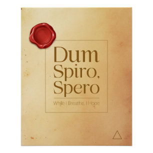 Hope Latin Quote Poster