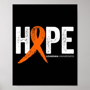 Hope Leukaemia Awareness Products Warrior Poster