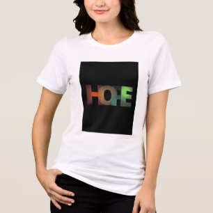 Hope, Loud in the Dark Where Color Refuses to Quit Tri-Blend Shirt