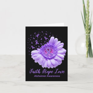 Hope Love Alzheimerheimer Awareness Gifts Card