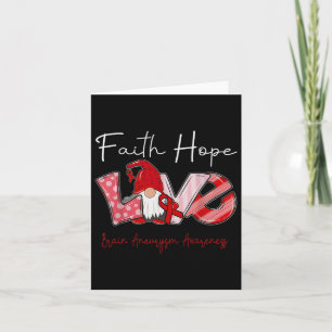 Hope Love Brain Aneurysm Awareness 2  Card