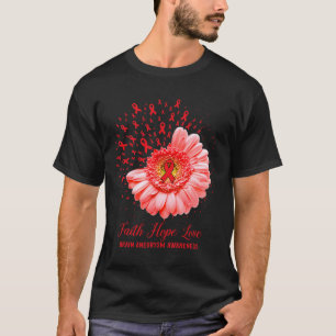 Hope Love Brain Aneurysm Awareness Survivor Fighte T-Shirt