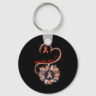 Hope Love Cure Fighter Sunflower Rsd Crps Awarenes Keychain