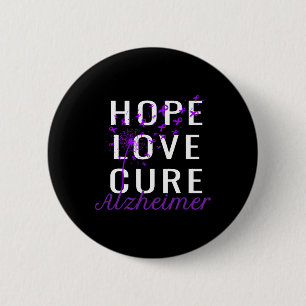 Hope Love Cure Heimerheimer Disease Awareness 2 Inch Round Button