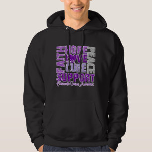 Hope Love Cure Pancreatic Cancer Awareness Hoodie