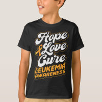 Hope Love Cure Support Leukaemia Awareness Ribbon