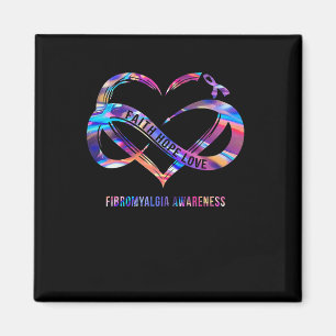 Hope Love Fibromyalgia Awareness 2  Magnet