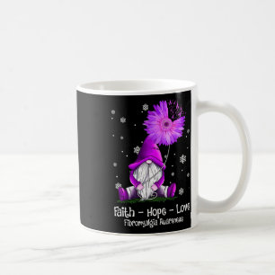 Hope Love Gnome Sunflower Fibromyalgia Awareness Coffee Mug
