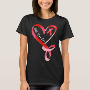 Hope Love Red Ribbon Heart Disease Awareness 1 T-Shirt