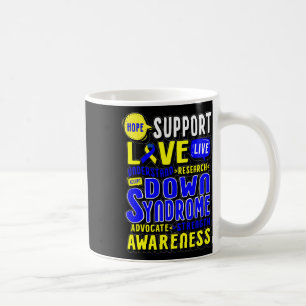 Hope Love World Down Syndrome Day Women Kids Coffee Mug