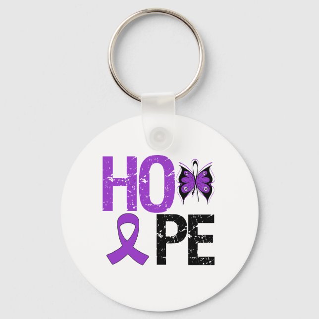 Hope Lupus Awareness Keychain (Front)