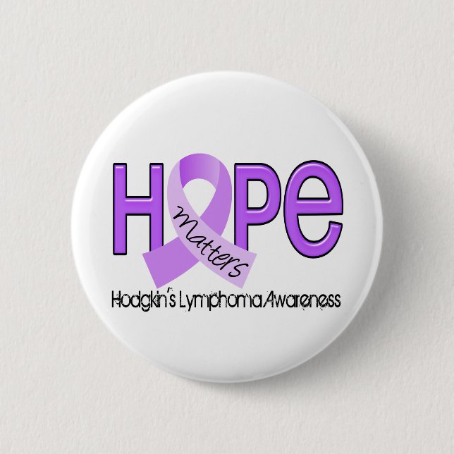 Hope Matters 2 Hodgkin's Lymphoma Inch Round Button (Front)