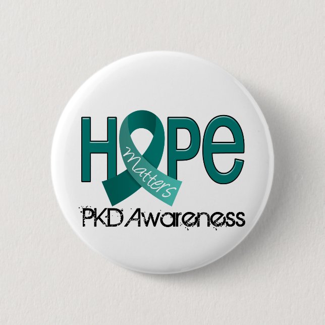 Hope Matters 2 PKD Inch Round Button (Front)