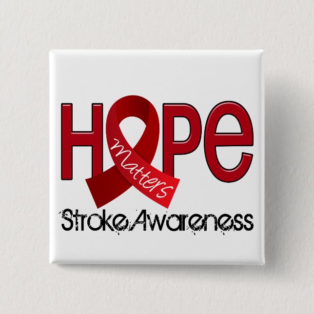 Hope Matters 2 Stroke Inch Square Button (Front)