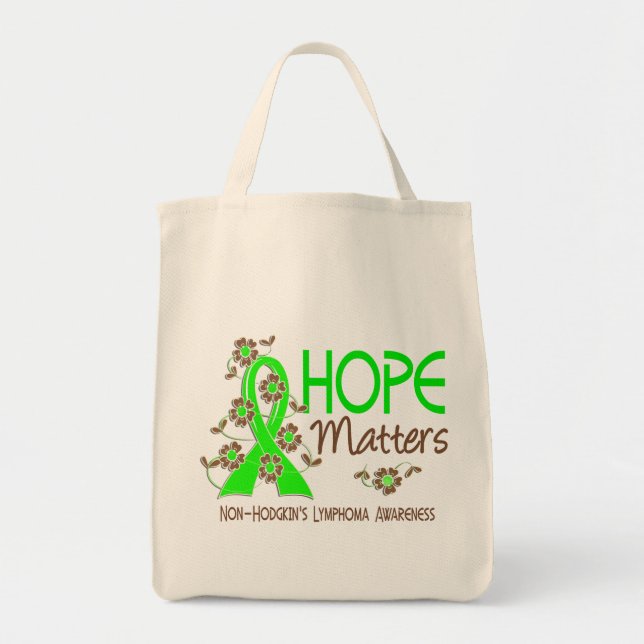 Hope Matters 3 Non-Hodgkin's Lymphoma Tote Bag (Front)