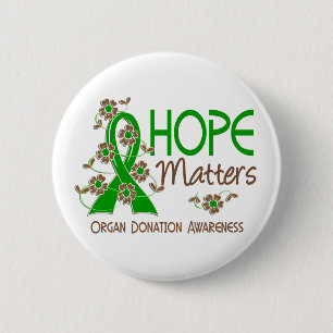 Hope Matters 3 Organ Donation 2 Inch Round Button