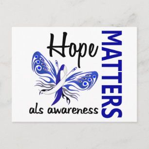 Hope Matters Butterfly ALS Postcard