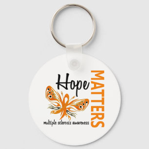 Hope Matters Butterfly Multiple Sclerosis Keychain